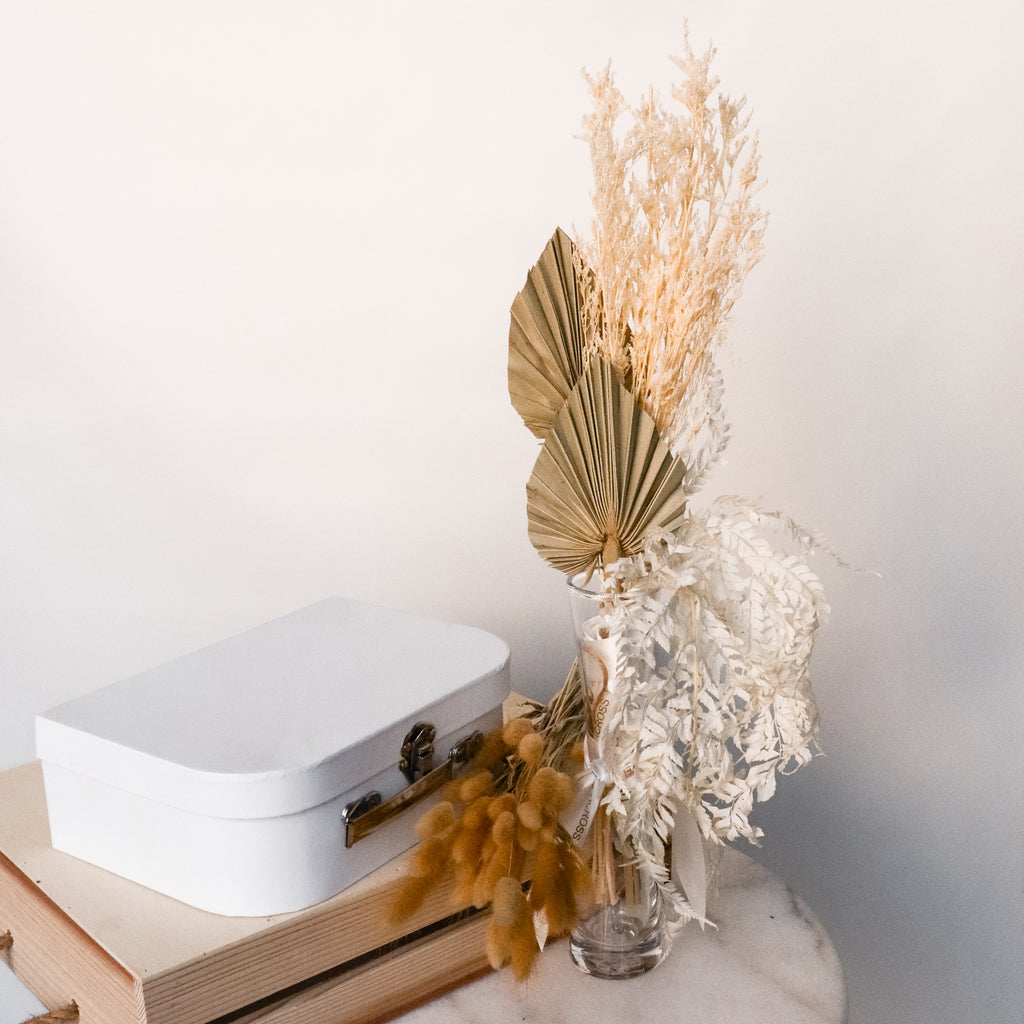 Coconut Cream Dried Flower Bouquet