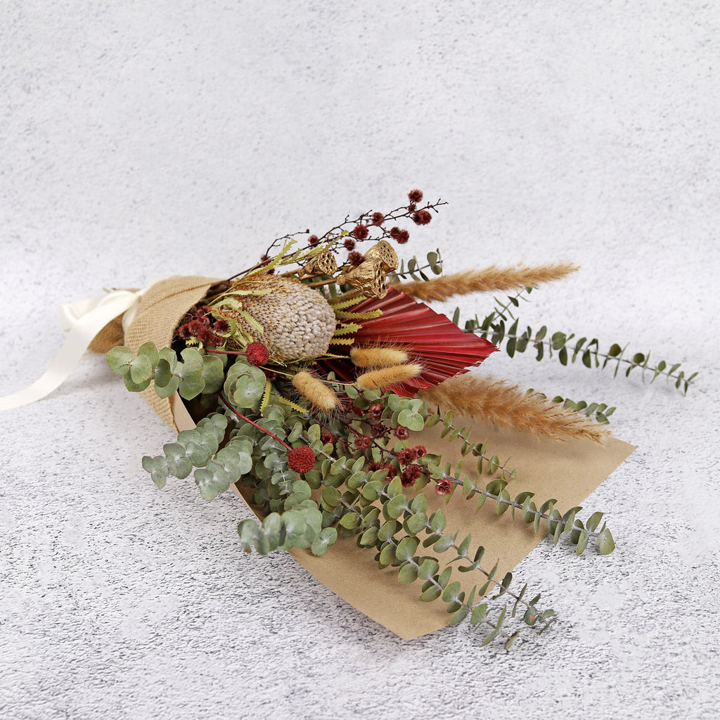 Christmas dried flower bouquet