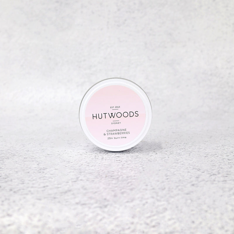 Hutwoods Champagne & Strawberries Candle